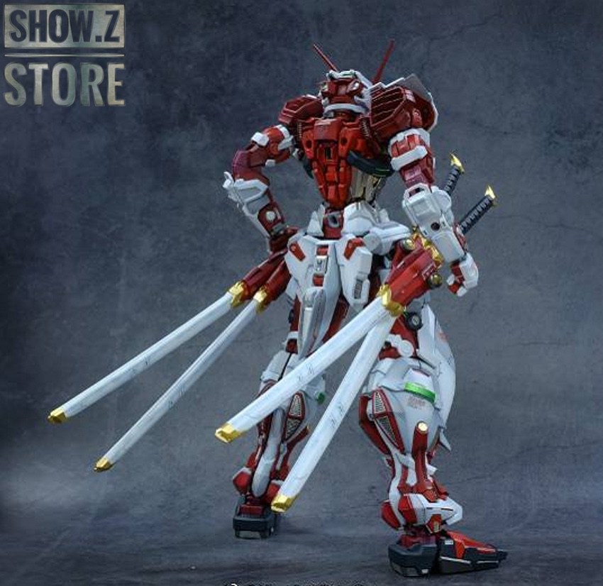 Astray red frame mecha warrior dynamic pose view Astray red frame mecha warrior dynamic pose view