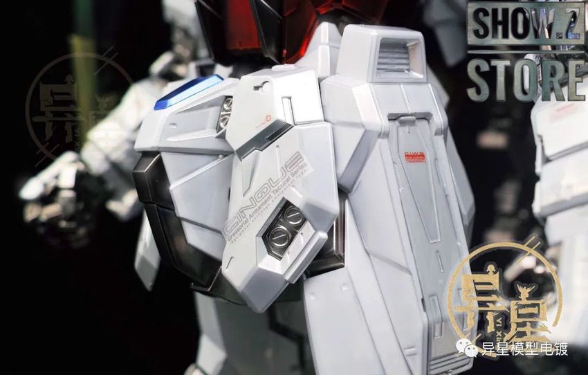 Gundam detail close-up of armed mecha warrior Gundam detail close-up of armed mecha warrior