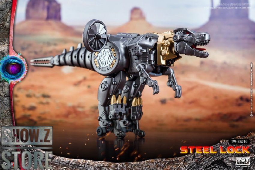 Steel Lock Grimlock red blue robot dinosaur beast form Steel Lock Grimlock red blue robot dinosaur beast form