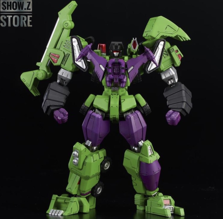 Flame Toys Furai Model Devastator green purple deformation model kit Flame Toys Furai Model Devastator green purple deformation model kit