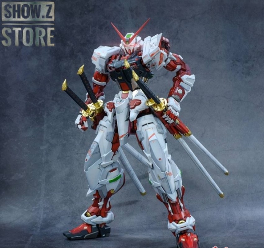 Red frame Astray with extended red beam saber weapons Red frame Astray with extended red beam saber weapons