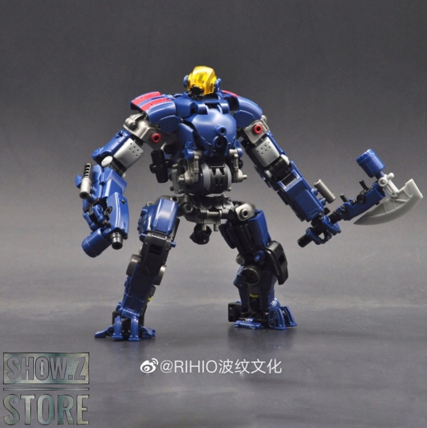 Rihio Multiabyss MM003 Mecha Vermin Slasher blue robot warrior figure Rihio Multiabyss MM003 Mecha Vermin Slasher blue robot warrior figure