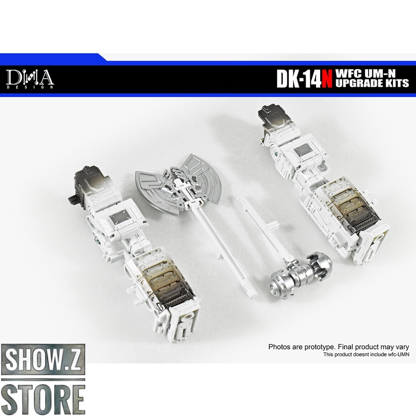 DNA Design DK-14N upgrade kit white blue robot parts assembled DNA Design DK-14N upgrade kit white blue robot parts assembled