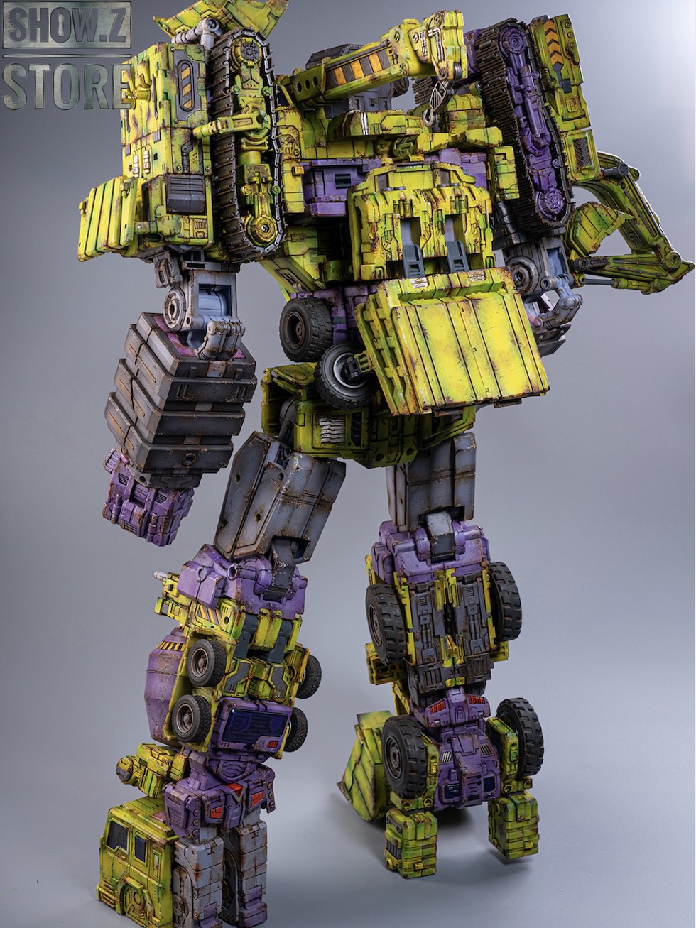 ToyWorld Devastator G1 robot rear view transformation ToyWorld Devastator G1 robot rear view transformation