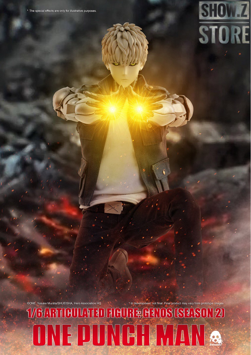 ThreeZero Genos Season 2 standard articulated figure pose ThreeZero Genos Season 2 standard articulated figure pose
