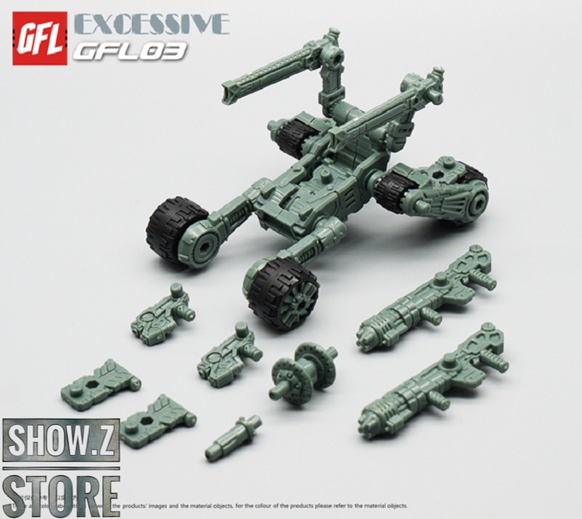 MechFansToys GFL03D Excessive Diaclone variant displayed MechFansToys GFL03D Excessive Diaclone variant displayed