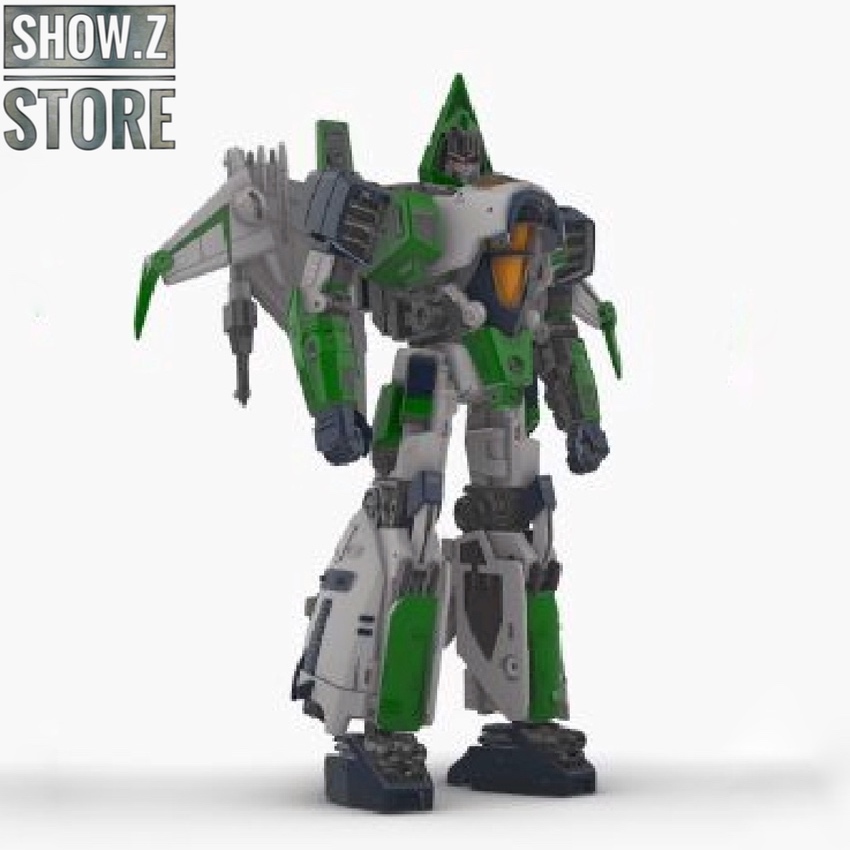 Lemontreetoys LT-06 Pepper green robot figure standing in transformation pose Lemontreetoys LT-06 Pepper green robot figure standing in transformation pose