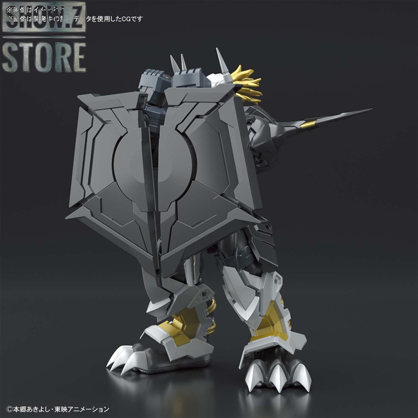 Blackwargreymon full assembled robot standing pose Blackwargreymon full assembled robot standing pose