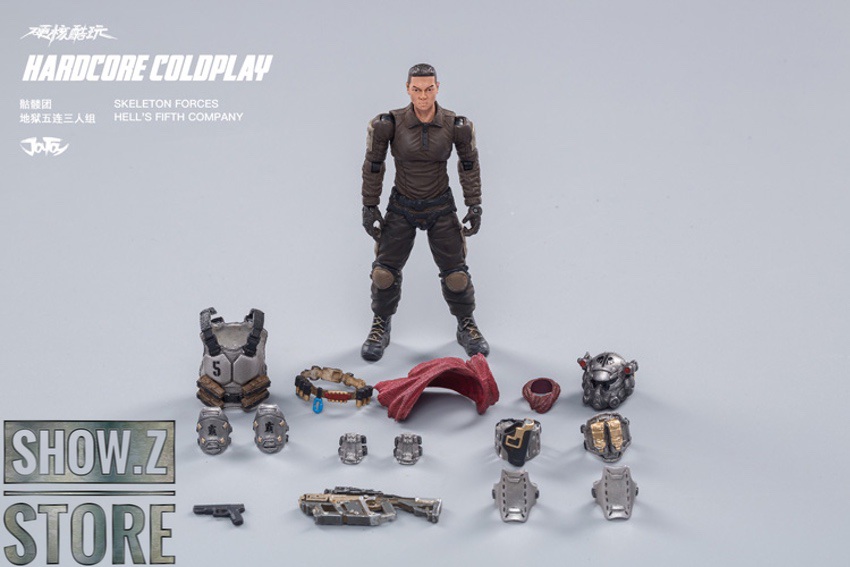 Hardcore Coldplay soldier figure with weapons and gear accessories Hardcore Coldplay soldier figure with weapons and gear accessories