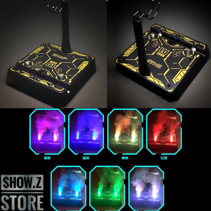 SNAP remote smoke display stand LED gold version with light effects SNAP remote smoke display stand LED gold version with light effects