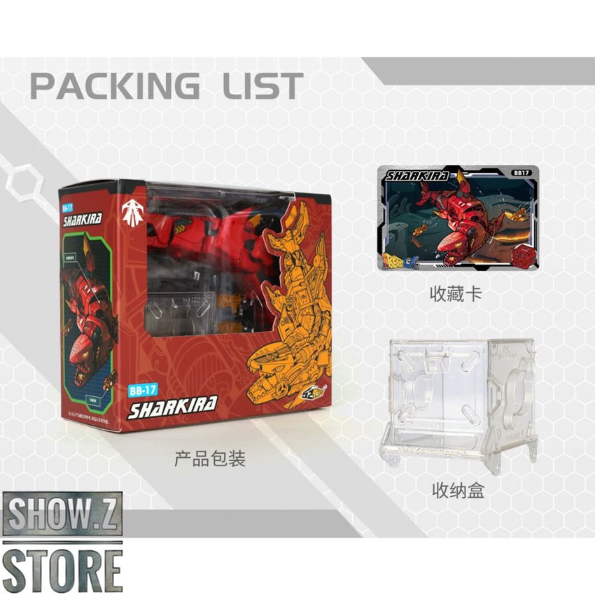 Sharkira packaging box with product illustration and collectible card Sharkira packaging box with product illustration and collectible card
