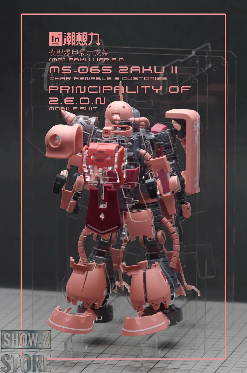 Zaku II internal frame and mechanical structure display Zaku II internal frame and mechanical structure display