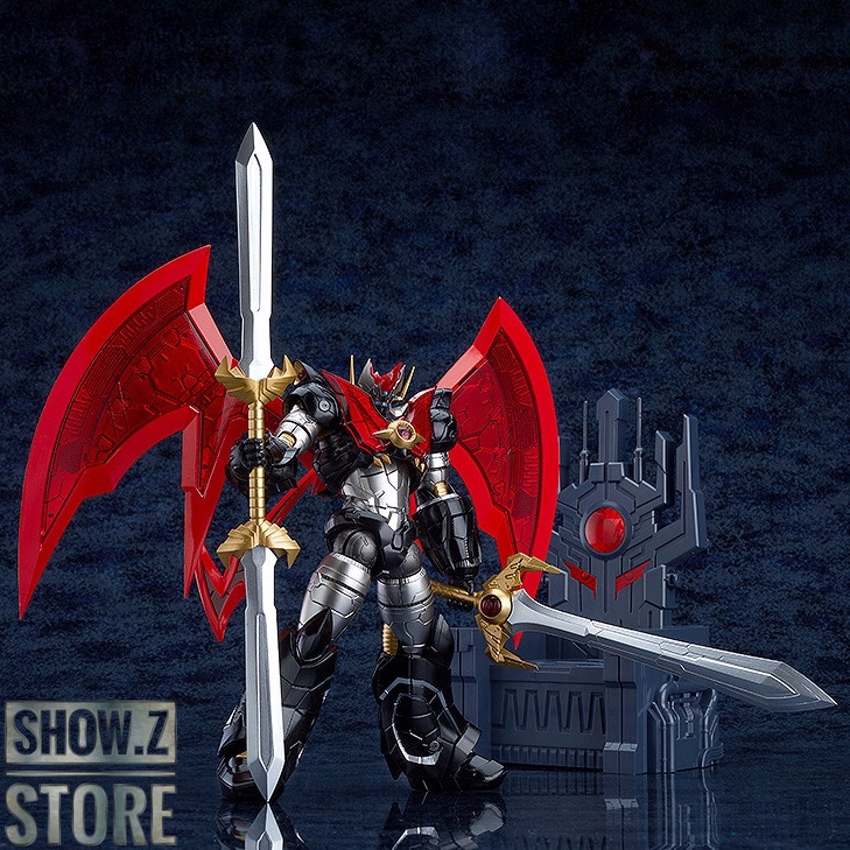 Mazinger Z Mazinkaiser red robot with large swords and fortress Mazinger Z Mazinkaiser red robot with large swords and fortress