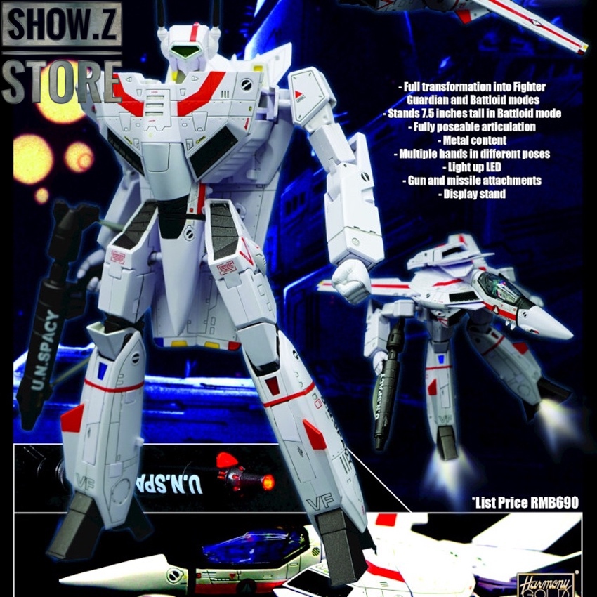 White Robotech VF-1J Valkyrie Rick Hunter fighter jet mecha White Robotech VF-1J Valkyrie Rick Hunter fighter jet mecha