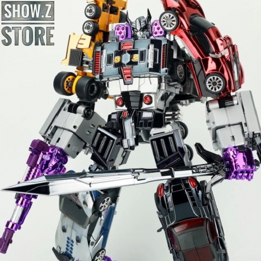 TransFormmission Havoc Menasor Combiner chrome purple vehicle set TransFormmission Havoc Menasor Combiner chrome purple vehicle set