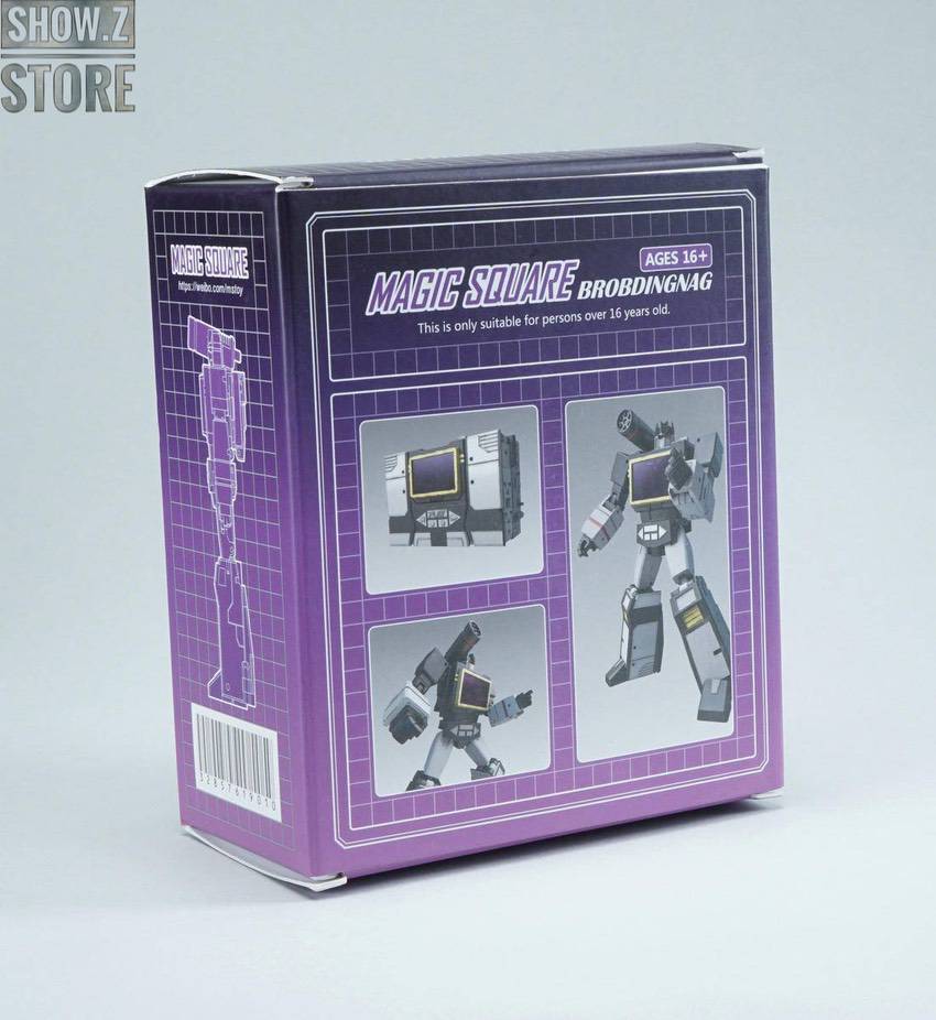 Back view Sound Wall robot transformation and accessories display Back view Sound Wall robot transformation and accessories display