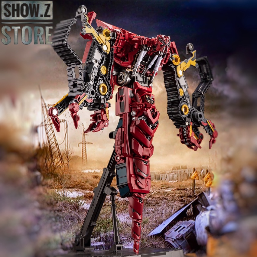 Mechanical Team MT-01 Rampage red robot with articulated limbs and details Mechanical Team MT-01 Rampage red robot with articulated limbs and details