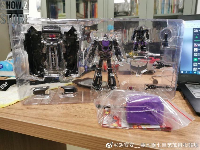 Black and purple Rodimus Prime transformer robot figure Black and purple Rodimus Prime transformer robot figure