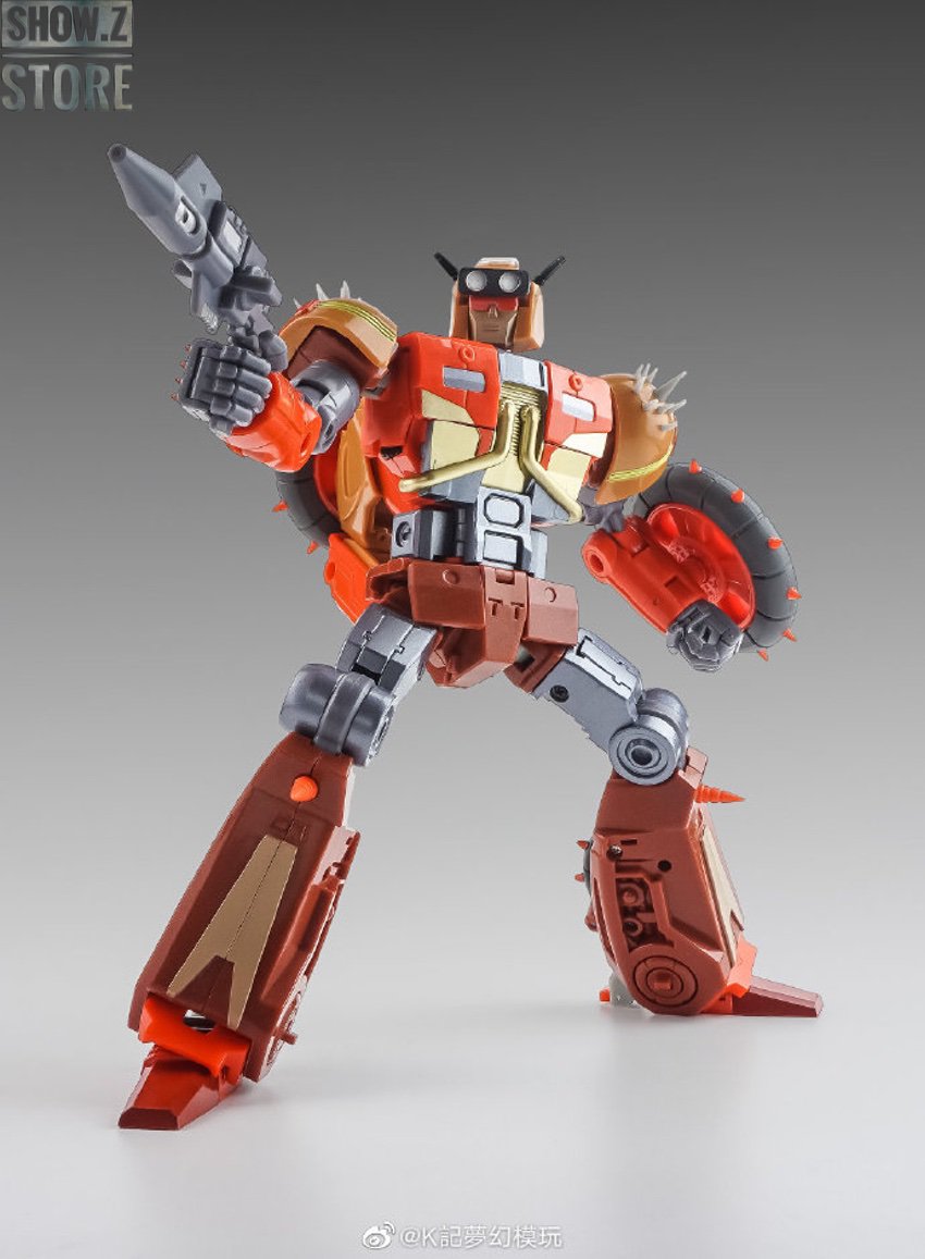 KFC Toys Gunker Junkion red and yellow robot with weapons KFC Toys Gunker Junkion red and yellow robot with weapons