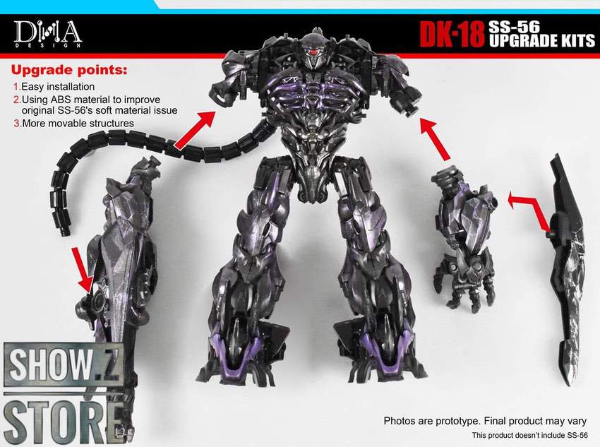 Shockwave upgrade kit extensible cannon arm purple armor components Shockwave upgrade kit extensible cannon arm purple armor components
