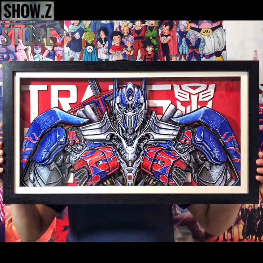 Optimus Prime 3D framed wall canvas display piece Optimus Prime 3D framed wall canvas display piece