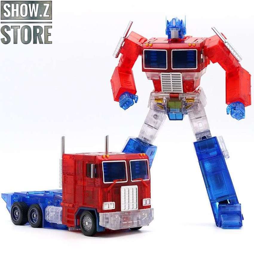 Transform Element Optimus Prime transparent clear version robot Transform Element Optimus Prime transparent clear version robot
