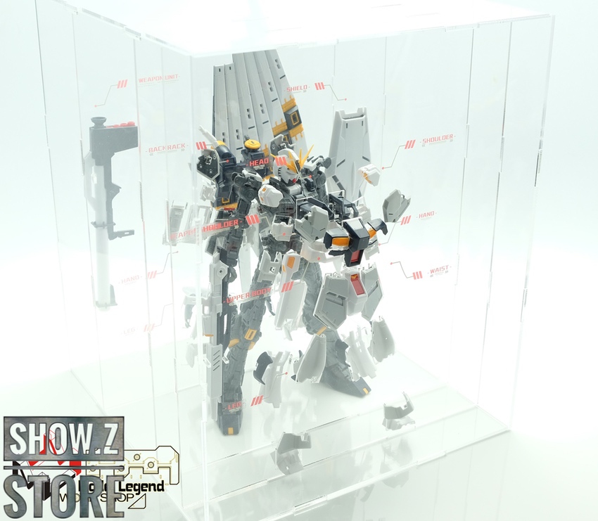 RX-93 Nu Gundam assembled model displaying mechanical detail RX-93 Nu Gundam assembled model displaying mechanical detail