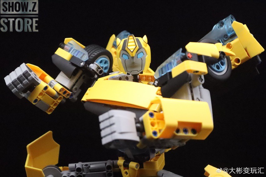 Vehicle mode yellow robot style car transformation Vehicle mode yellow robot style car transformation