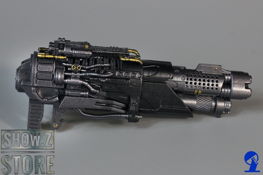 Ion blaster with tactical grip and power systems visible Ion blaster with tactical grip and power systems visible
