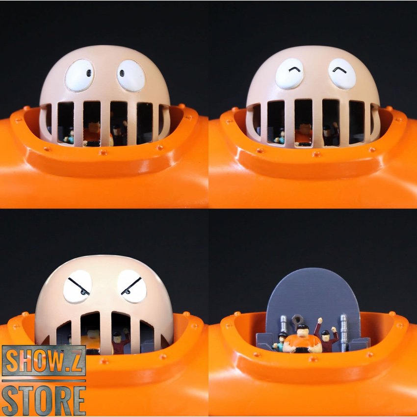 Four expression variations of Boss Borot head design Four expression variations of Boss Borot head design