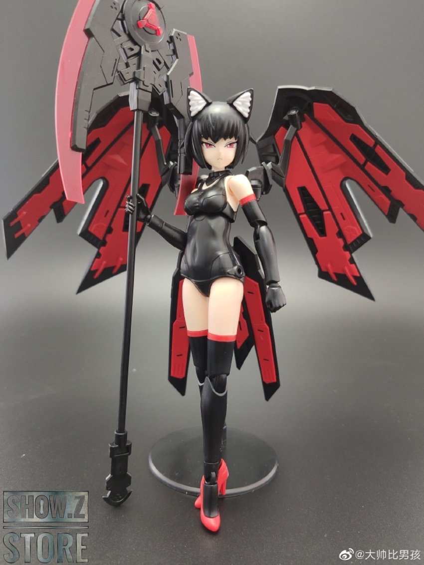 Death Scythe character in dynamic action pose Death Scythe character in dynamic action pose