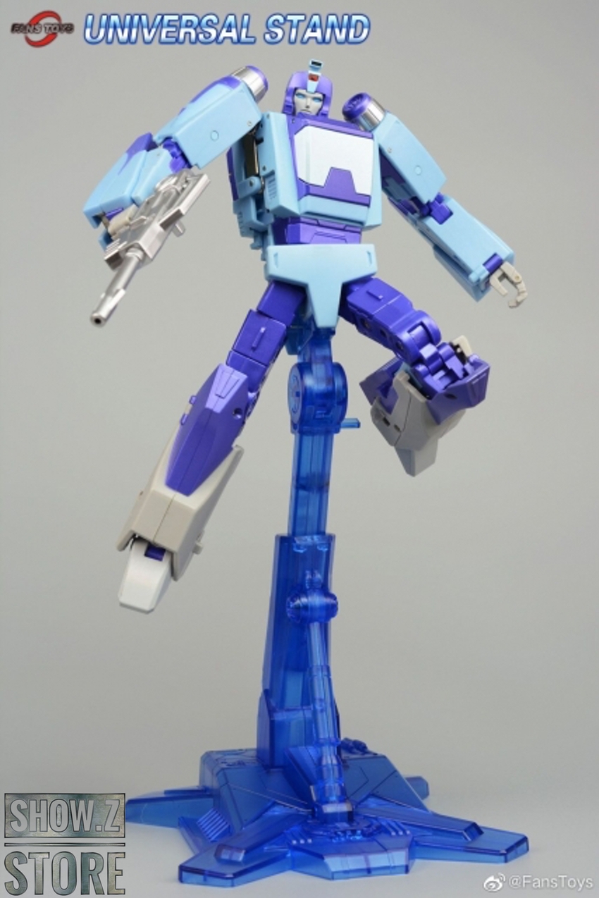 FansToys universal stand purple robot figure display mount system FansToys universal stand purple robot figure display mount system