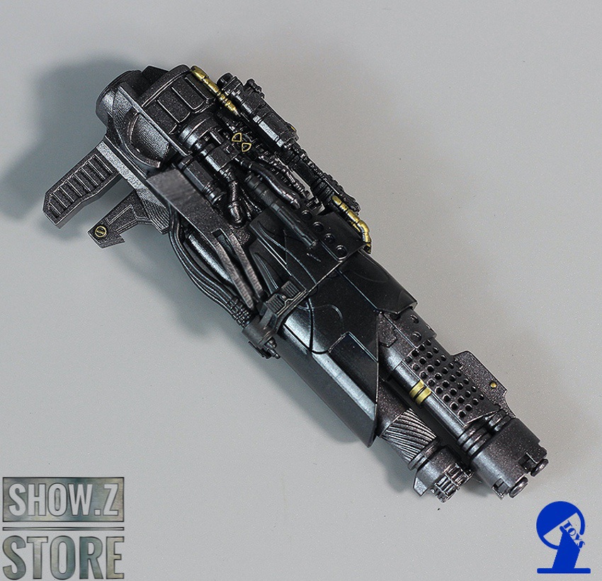 Ion blaster cannon with angular design and barrel extension Ion blaster cannon with angular design and barrel extension