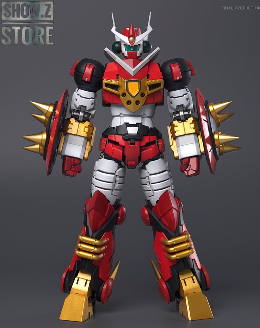 Blitzway Mechander robot red white and gold with cannon weapon Blitzway Mechander robot red white and gold with cannon weapon