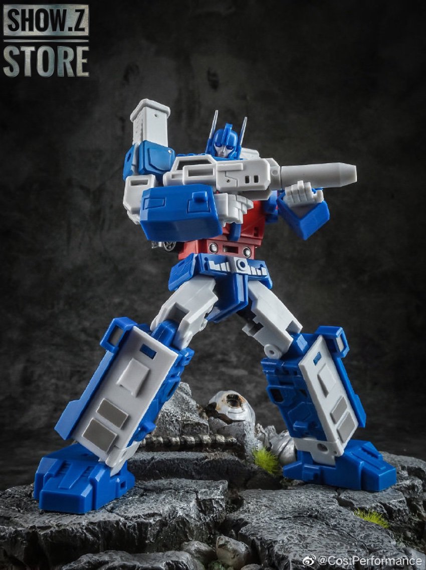 CostPerformance CP-01 robot in rifle aiming combat stance pose CostPerformance CP-01 robot in rifle aiming combat stance pose