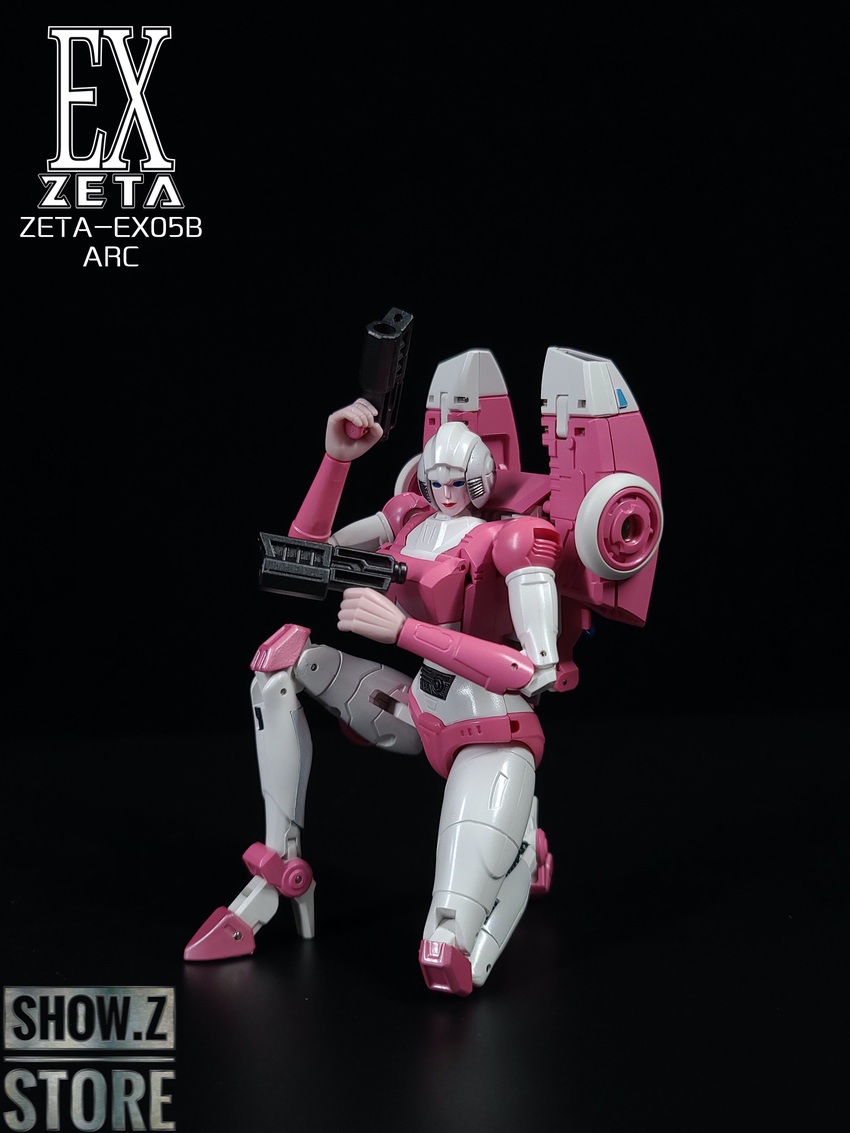 Pink robot character holding sniper rifle in tactical stance Pink robot character holding sniper rifle in tactical stance