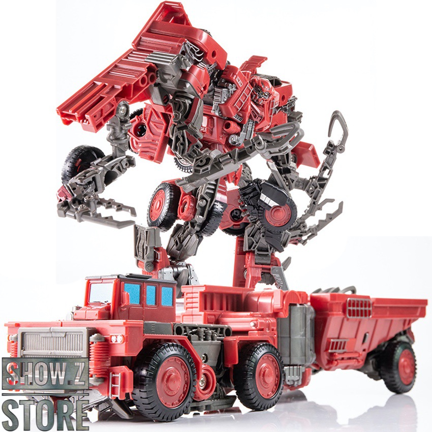 DD-01 Devil Crab red robot with drill vehicle mode shown DD-01 Devil Crab red robot with drill vehicle mode shown