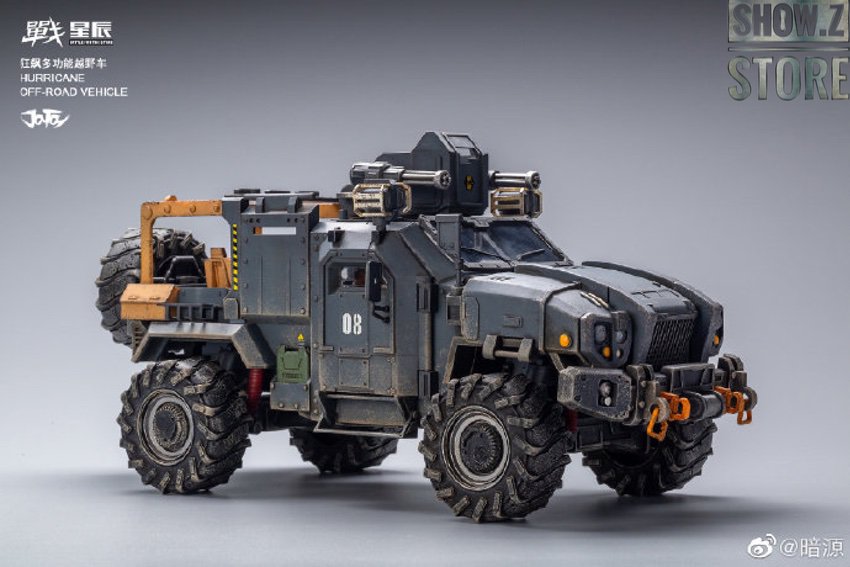 Military truck with articulated crane and all accessory components displayed Military truck with articulated crane and all accessory components displayed