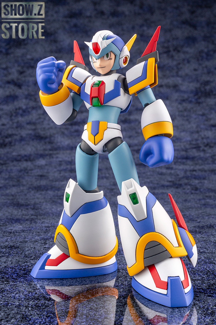 Mega Man X4 Force Armor detailed articulated blue red yellow robot Mega Man X4 Force Armor detailed articulated blue red yellow robot