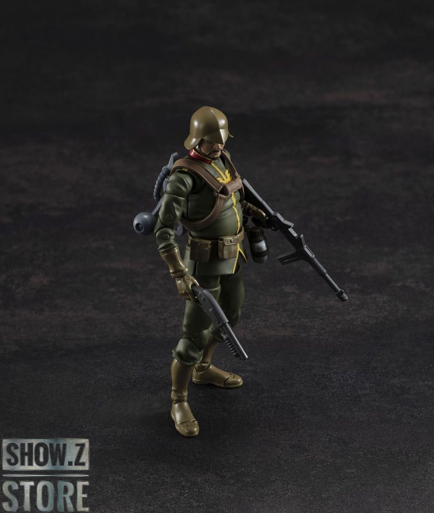 Detailed articulated Zion soldier figure with rifle and gear Detailed articulated Zion soldier figure with rifle and gear