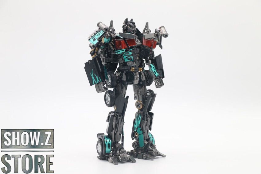 Nemesis Prime robot with multi-jointed limbs detailed articulation Nemesis Prime robot with multi-jointed limbs detailed articulation