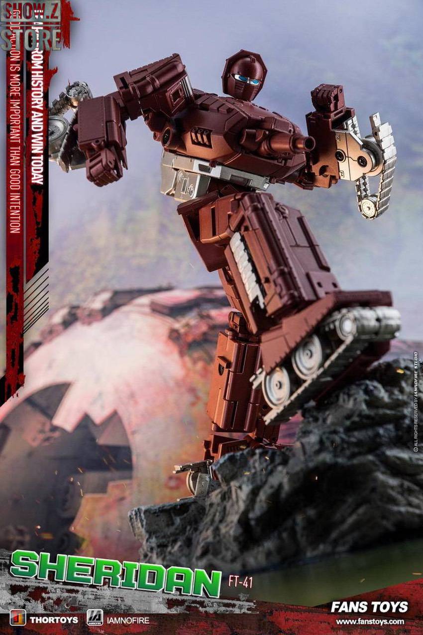 Robot figure with extended cannon in combat position Robot figure with extended cannon in combat position