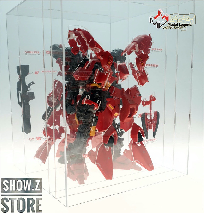 MSN-04 Sazabi showing exposed mechanical internal framework MSN-04 Sazabi showing exposed mechanical internal framework