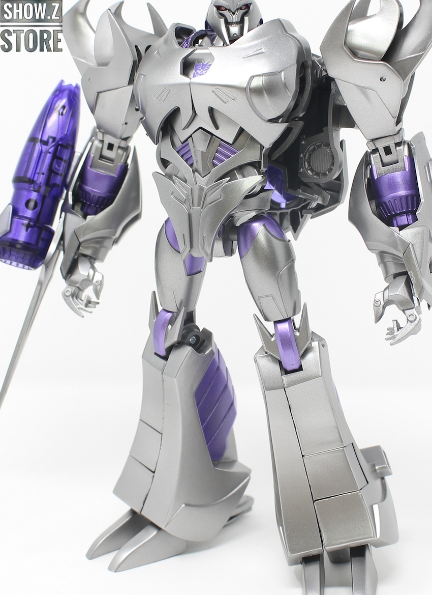 APC Dark Master TFP Megatron white purple robot figure APC Dark Master TFP Megatron white purple robot figure