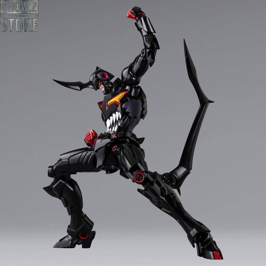 Plaiobot Tengen robot in menacing warrior stance Plaiobot Tengen robot in menacing warrior stance
