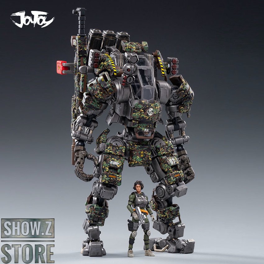 JoyToy Steel Bone Armor H07 mecha with jungle camouflage colors JoyToy Steel Bone Armor H07 mecha with jungle camouflage colors