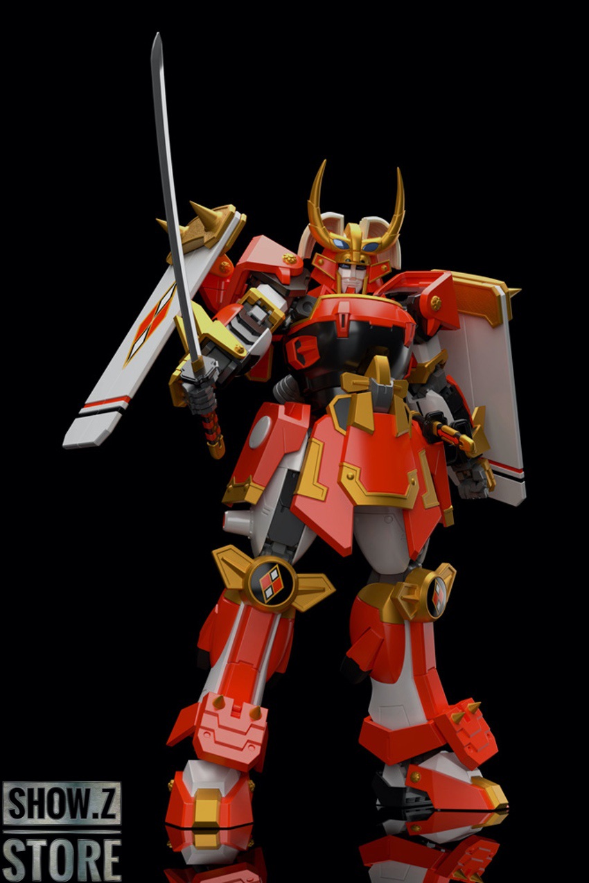 Frame Arms Shingen model kit in battle ready position Frame Arms Shingen model kit in battle ready position