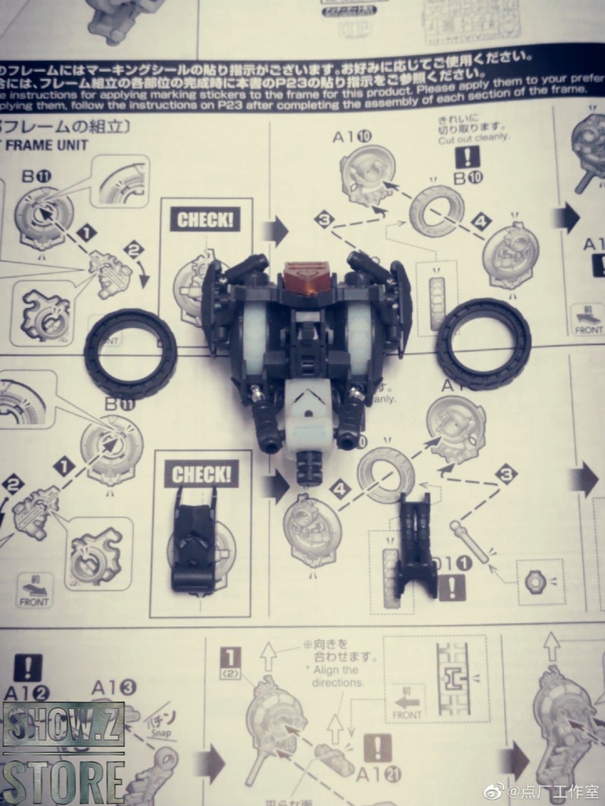 Barbatos frame assembly top-down parts arrangement detail Barbatos frame assembly top-down parts arrangement detail