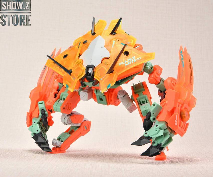 Flame Ants mech with articulated legs and tactical weapons equipped Flame Ants mech with articulated legs and tactical weapons equipped