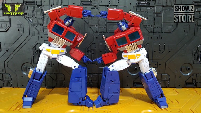 Optimus Prime Version 3.0 with full transformation displayed Optimus Prime Version 3.0 with full transformation displayed